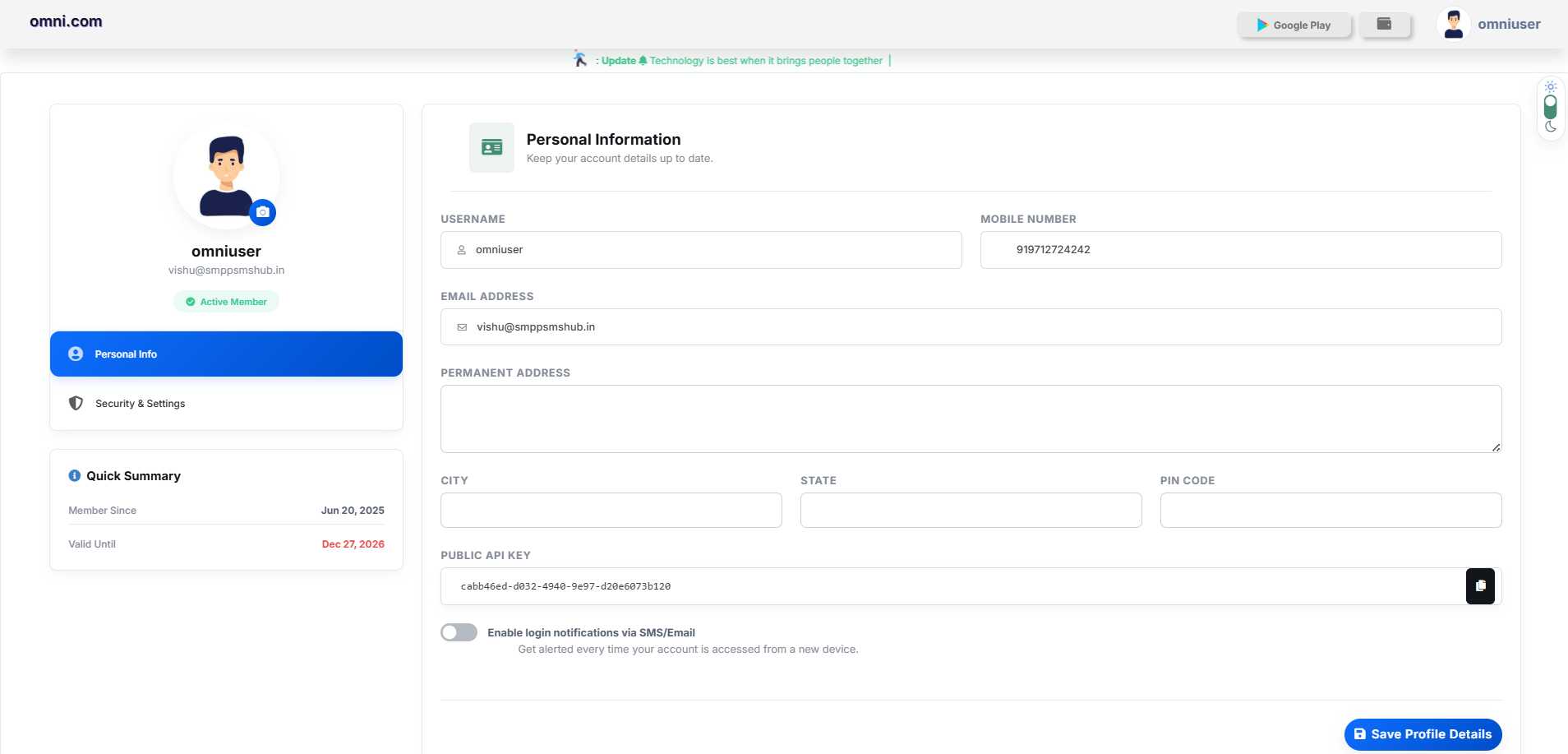 API Authentication