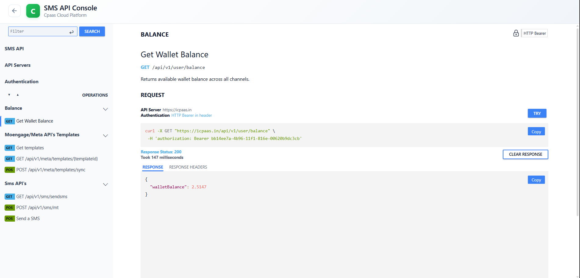 Wallet Balance