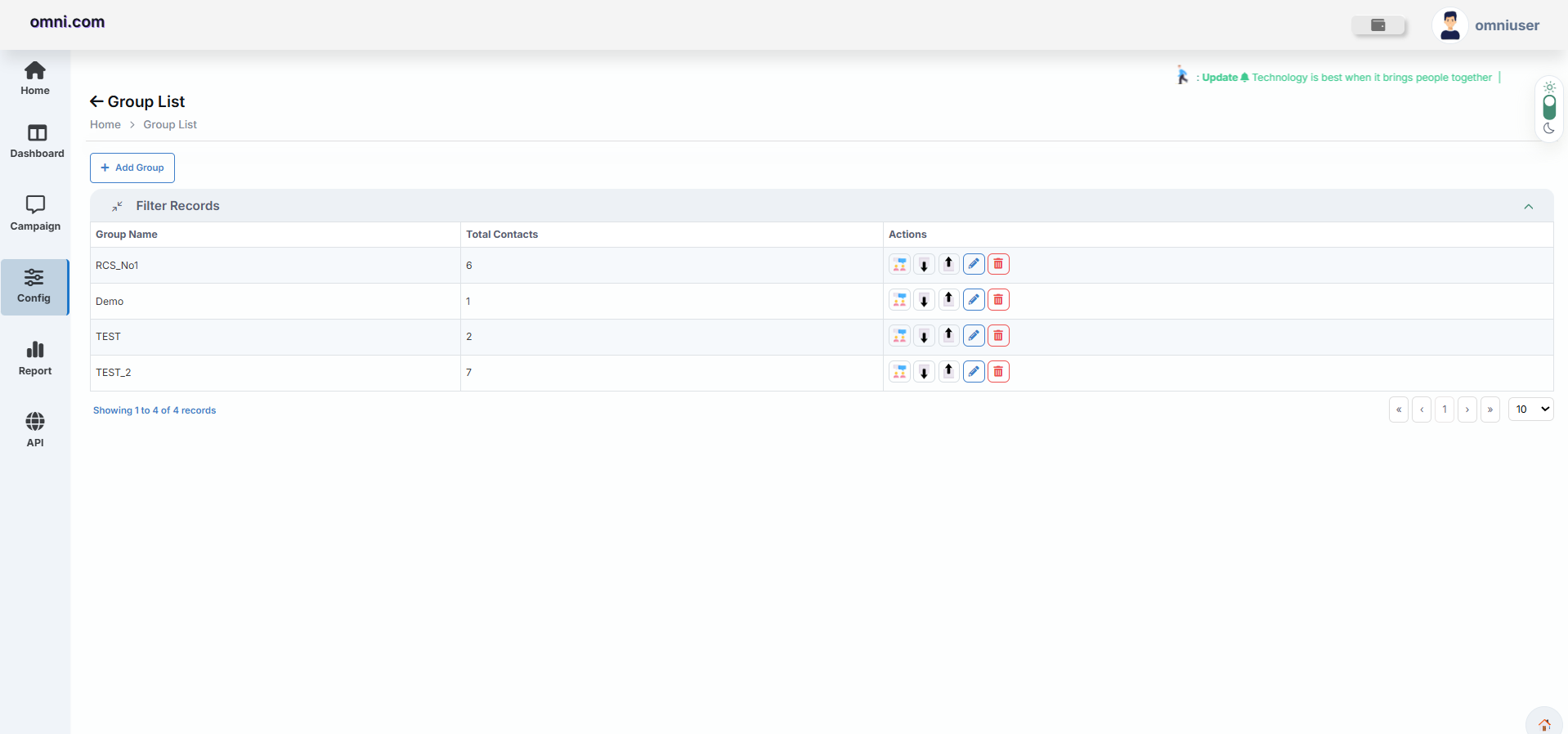 Manage Group