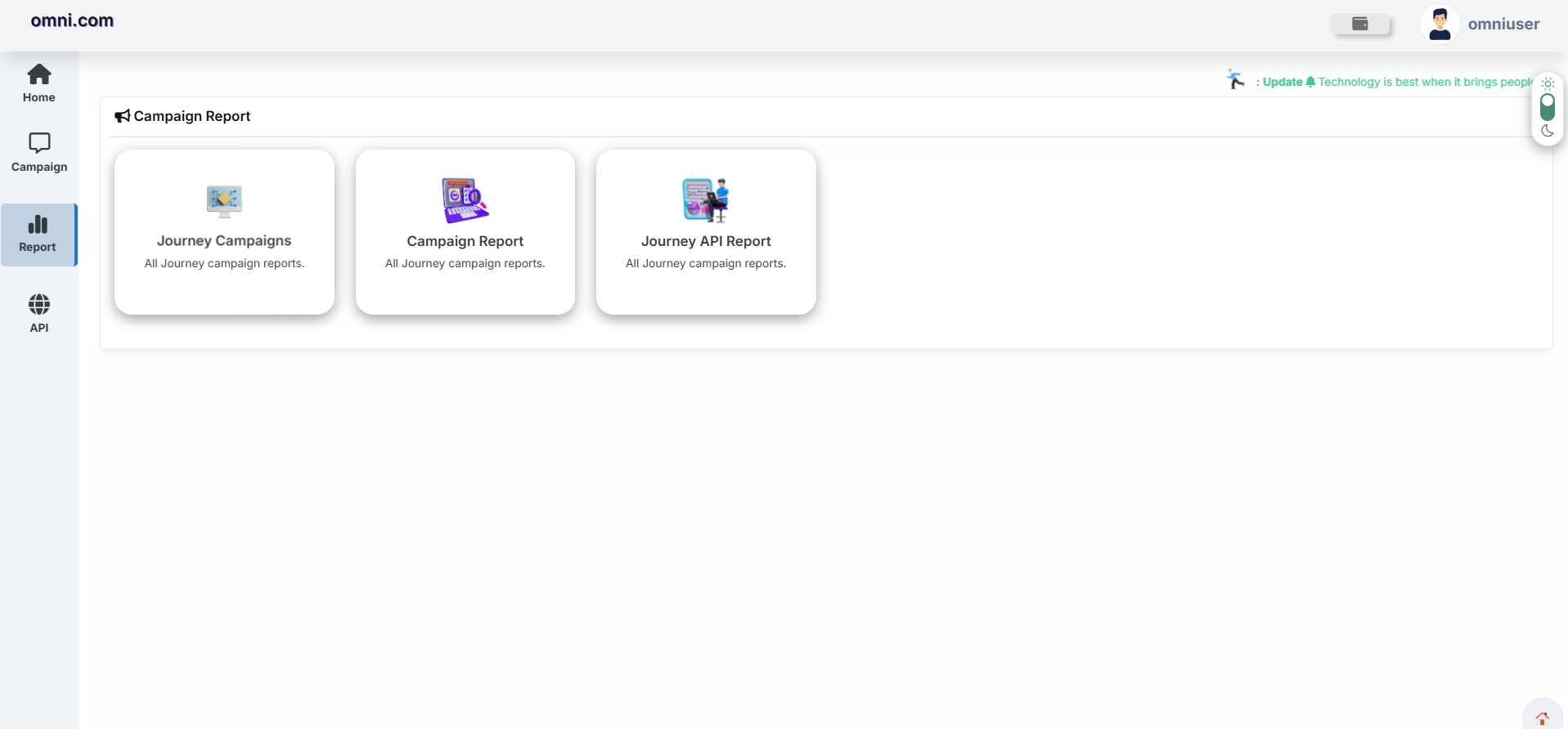 Journey Reports Dashboard