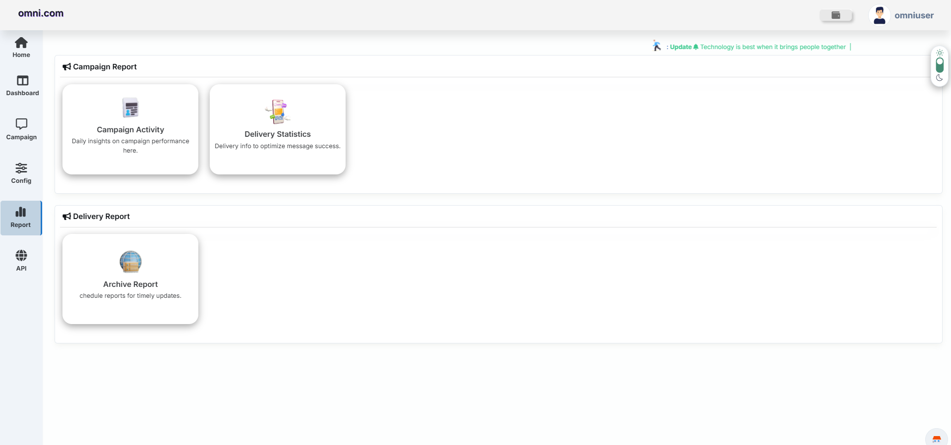 SMS Reports Dashboard