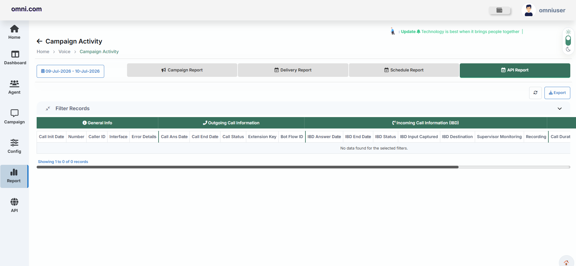 Voice API Report