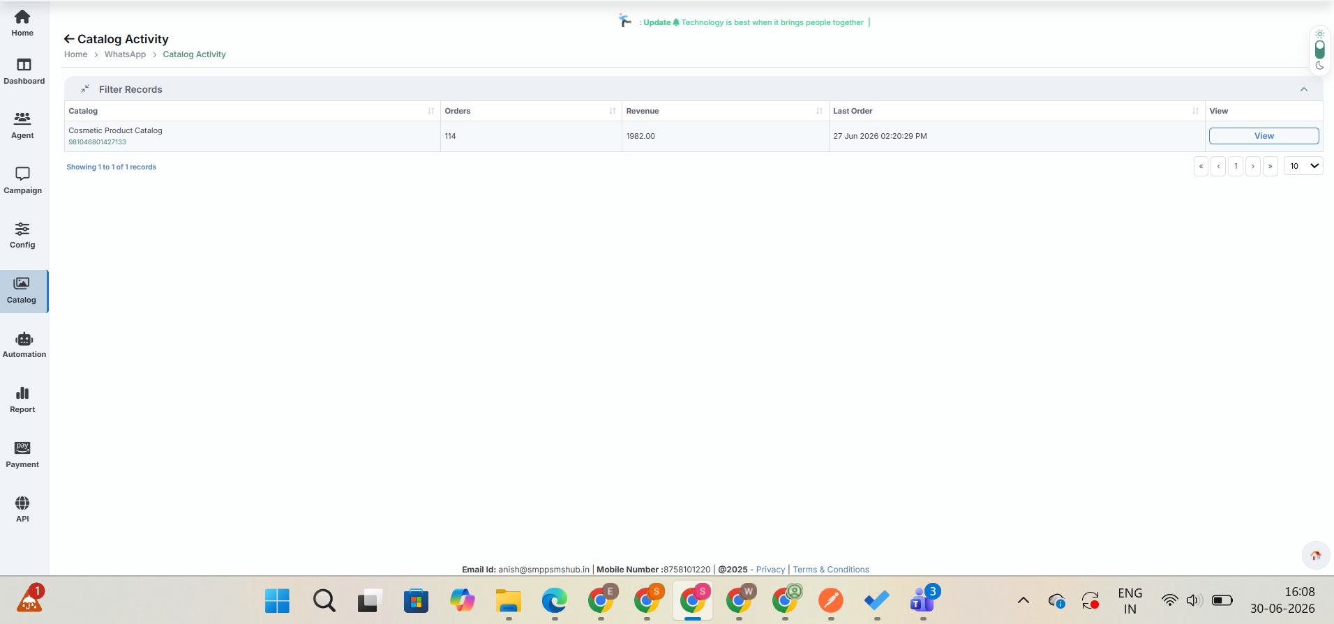 Catalog Activity