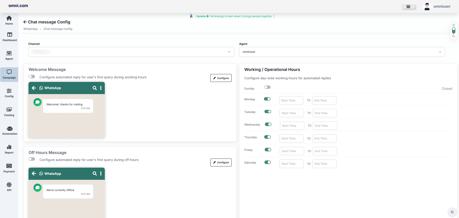Chat Config