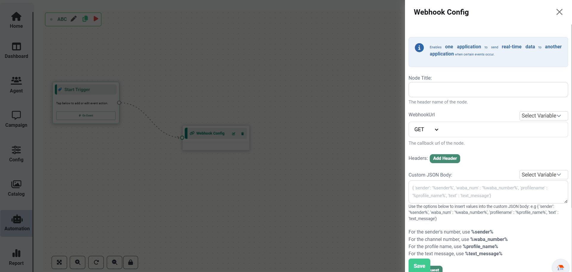 Webhook Configuration