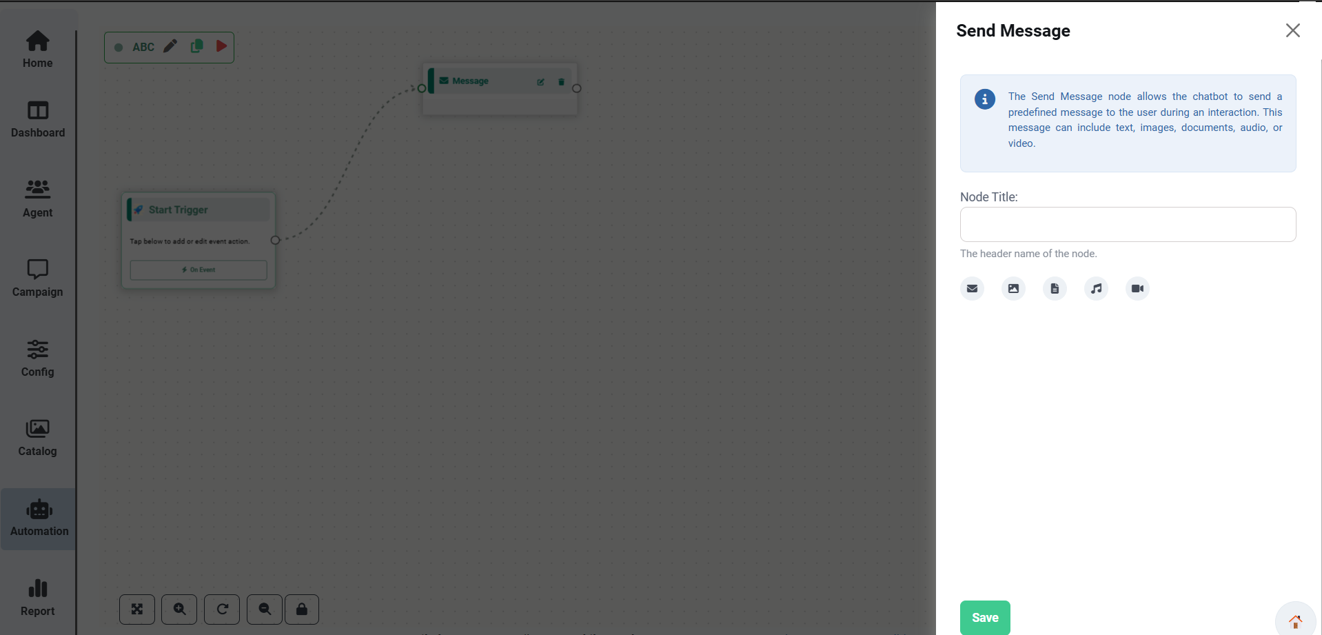 Send Message Node
