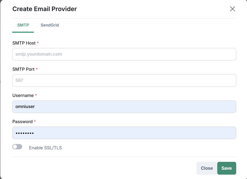 SMTP Configuration
