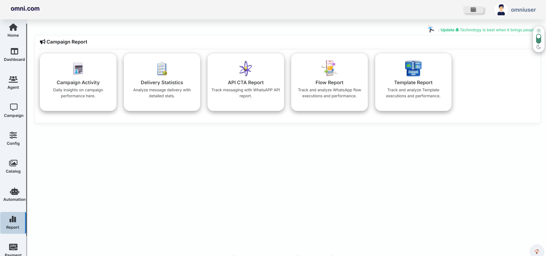 WhatsApp Report Dashboard