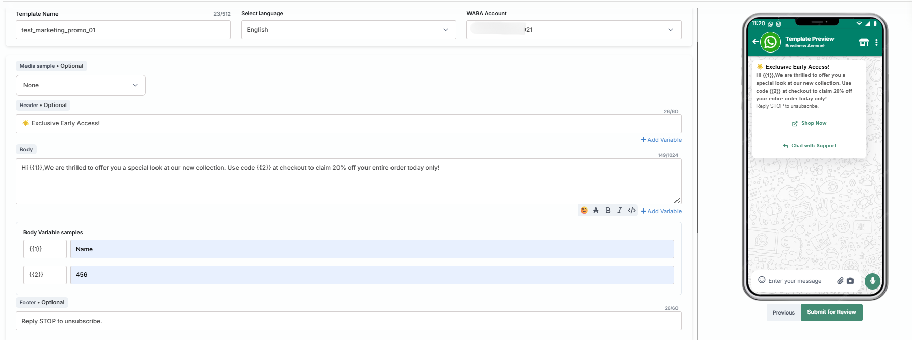 Manage Templates
